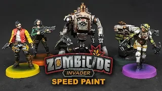 Zombicide Invader painting: Survivors and Machines
