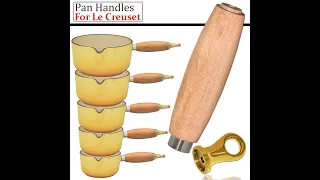 Le Creuset Cast Iron Frying Pan Sauce Pan Wooden Handle Replacement
