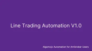 Line Trading   Algomojo Automation Module for Amibroker Users