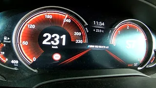 BMW M 550d G30 Quad Turbo Acceleration 0-200