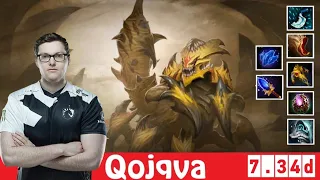 [DOTA 2] Qojqva the SAND KING [OFFLANE] [7.34d]