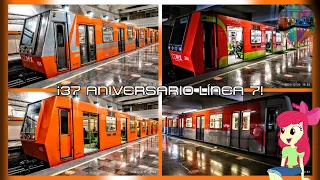 Especial,37 Aniversario Línea 7 del Metro, Recopilación Fotográfica 2021.