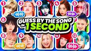 GUESS THE GROUP BY THE SONG IN 1 SECOND 🎧 [MULTIPLE CHOICE] GUESS THE SONG | QUIZ KPOP GAMES 2024
