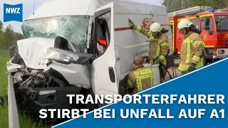 Transporterfahrer stirbt bei Unfall zwischen Cloppenburg und Vechta