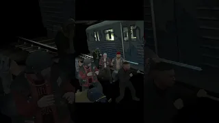 A bunch of people run over by the subway 🏃🚇🤣 #gta #gta4 #gta5 #gtaiv