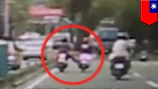 Darwin Award: Road rage driver kills himself trying to kick another scooter while moving