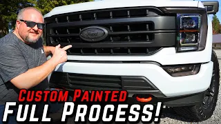 How To Custom Paint Your FORD F150 Emblems - In Depth Process With Install