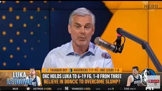 THE HERD | Colin Cowherd CONFIDENT, "I KNEW Luka And Kyrie, Would FAIL" OKC Thunder OWN Dallas Mavs