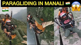 Paragliding in Manali 🇮🇳 | scared 😱 a lot | adventure in Manali | #paragliding #adventure