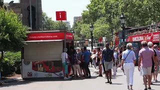 Busy Day In Barcelona Creative Commons Video 4k HD Quality