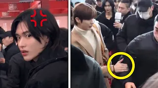 RIIZE’s Wonbin attitude at the airport & Anton Stops Bodyguard From Pushing Fans #kpop