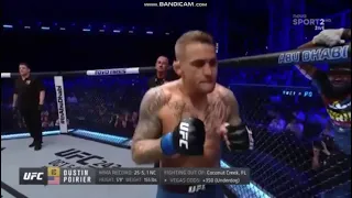 Khabib vs Dustin introduced by Bruce Bufer