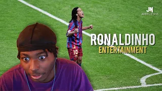 AMERICAN FIRST TIME REACTING TO Ronaldinho - Football's Greatest Entertainment