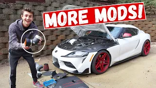 Toyota Supra Turbo Inlet Pipe Install! *SOUNDS AWESOME*