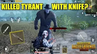 KILLING TYRANT BOSS WITH COMBAT KNIFE! Pubg Mobile x Resident Evil 2 (Android) HD