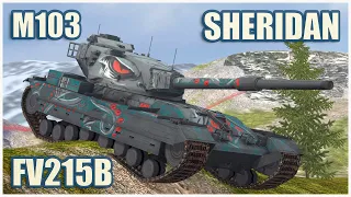 FV215b, Sheridan & M103 • WoT Blitz Gameplay