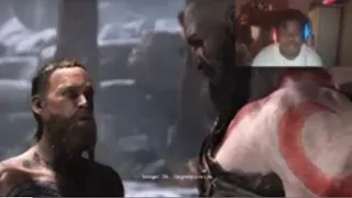 JerCrispy reaction to How Kratos showed Baldur that he's The God of Violation