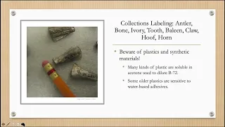 Cataloging and Labeling Practices in Collections Care - UCLA Getty Conservation Program