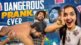 DANGEROUS Prank Ever😱😨(Don’t Try this at home) ||Shivakumar & Priyanka Jain|| Never Ending Tales||