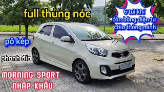 Kia Morning Sports 1.0AT 2011 nhập khẩu, full thủng nóc | bô kép, đồng hồ điện tử, chìa thông minh