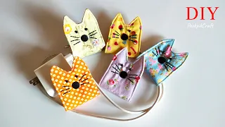 Very Easy!!! How to make Cat Cord Keeper | วิธีทำที่เก็บสายรูปแมวน้อยน่ารักๆ ทำง่ายมากๆ