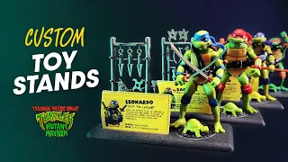 3D-Printed Mutant Mayhem Toy Stands! | Custom TMNT Turtle Display