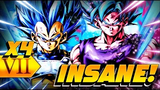 WTF THEY'RE INSANE! 4x Zenkai Buffed Tag SSBK Goku & SSBE Vegeta! (Dragon Ball LEGENDS)