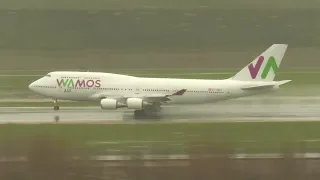 AWESOME MADRID Barajas Planespotting in the RAIN: 747, A340, 777, A330, 787 & more!