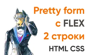 Красивая форма на Flex в 2 строки! HTML CSS
