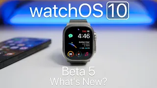watchOS 10 Beta 5 is Out! - What's New?