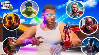 GTA 5 : Franklin Trying Ben 10 Avengers New Watch and Become Superhero in GTA 5 ! (GTA 5 Mods)