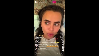 Вика Романец спорит с мужем, прямой эфир Instagram 24-10-2017
