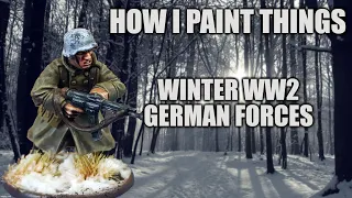 Speed Painting Bolt Action Winter Germans - How I Paint Things