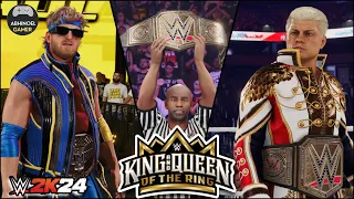 WWE 2K24 : Cody Rhodes vs Logan Paul - Champion vs Champion | WWE King and Queen of the Ring 2024