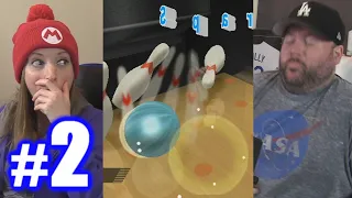 BOBBY INJURED HIMSELF! | Wii Sports Bowling #2