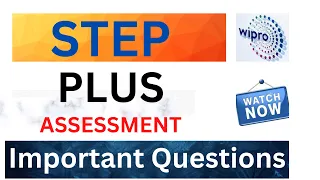 Wipro Step Plus Questions | Watch Before Giving Step Plus Assessment | Step plus Grammar section|