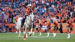 A day in the life of the Denver Broncos mascot, Thunder the horse