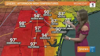 Heat rises before a cold front Thursday evening