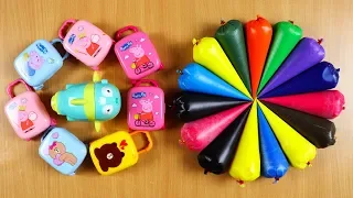 MAKING CRUNCHY SLIME WITH FUNNY PIPING BAGS & PEPPA PIG - SATISFYING SLIME VIDEOS #32