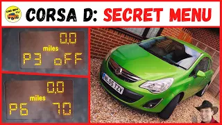 Vauxhall Corsa D Secret Menu Explained: Hidden Menu (Opel Corsa D)