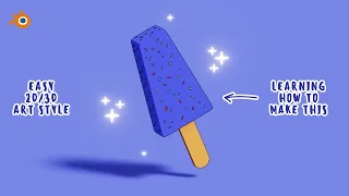 Create Ice Cream in Blender 🍦 - Grease Pencil & Toon Shader ✏️