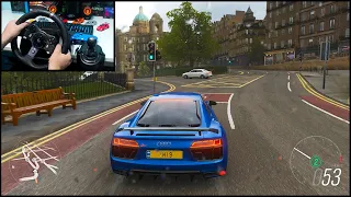 Audi R8 V10 - Forza Horizon 4 | Logitech G920 (Steering Wheel & Paddle Shifters) Gameplay