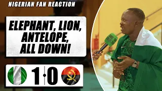 NIGERIA 1-0 ANGOLA ( Henry - NIGERIAN FAN REACTION) - AFCON 2023 HIGHLIGHTS