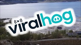 Quick Clay Causes Massive Landslide in Norway || ViralHog