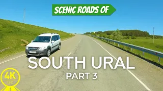 4K Scenic Drive Video for Indoor Cycling, Spinning Workout - Roads of South Ural 4 HOURS - Part #3