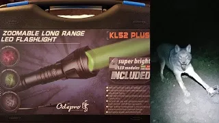 Testing & Review Of The “Odepro” KL52 Plus Coyote Hunting Light #Hunting #Predator Light