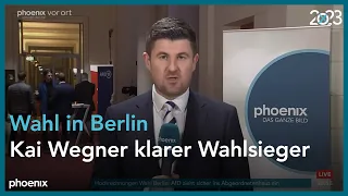 Berlin Wahl: Phoenix-Reporter Marlon Amoyal zur Berlin-Wahl am 12.02.23