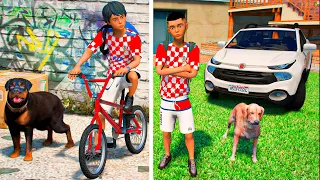 GTA V: MODS | CRIANÇA RICA VS CRIANÇA POBRE INDO PARA ESCOLA🔥