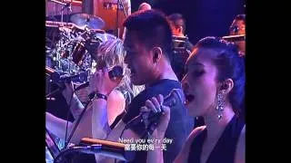 Anna, singing back vocals for Patti Austin, Grammy's in China