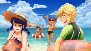 DÍA DE PLAYA | cómic miraculous ladybug | fandub latino | marinette fandub